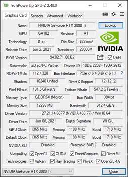 ZOTACGeForce RTX 3080 Ti AMP Holoץӥ塼ΡAMPɥǥNVIDIAˤɤޤǺդΤ